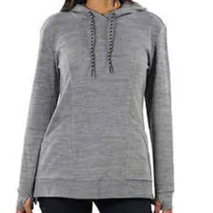 NWOT Spyder Ladies' Tunic Length Hoodie, Dark Gray, Small